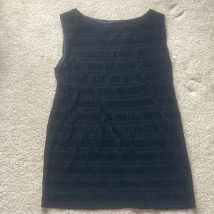 Black, like new, Harry S. Epstine New York, ruffles tank top